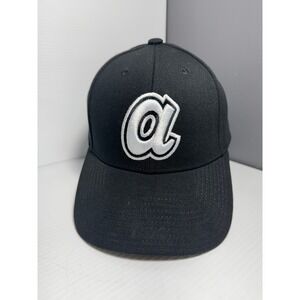 Mitchell and‎ Ness Atlanta Braves Cooperstown Snapback Hat Black Cap